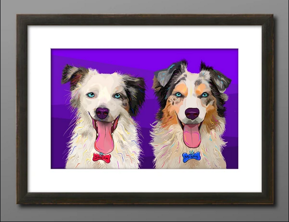 For the elaboration of the pet portraits, you must send the image of your pet that you want to see captured